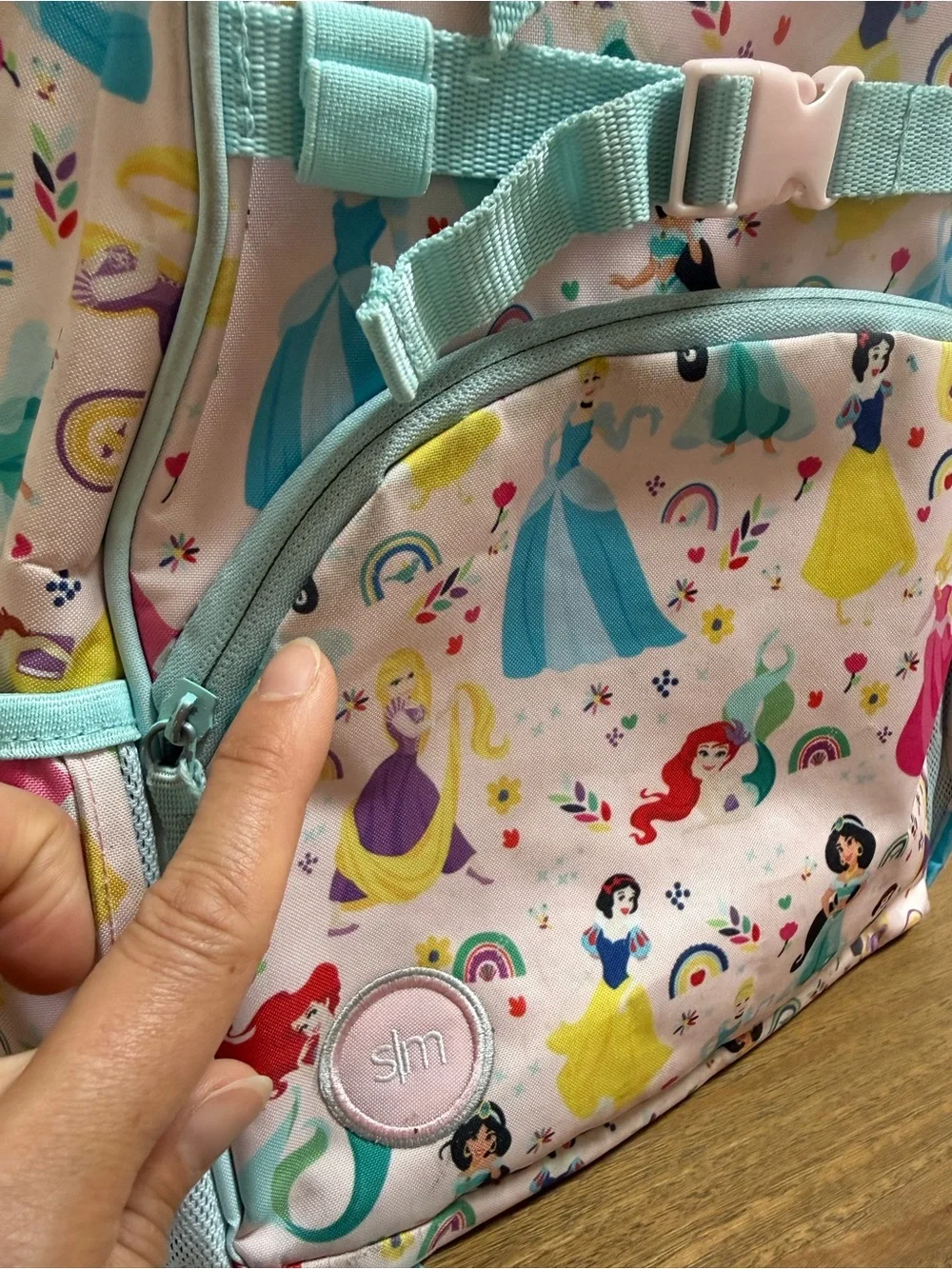 Simple Modern Disney Princess and Rainbows backpack